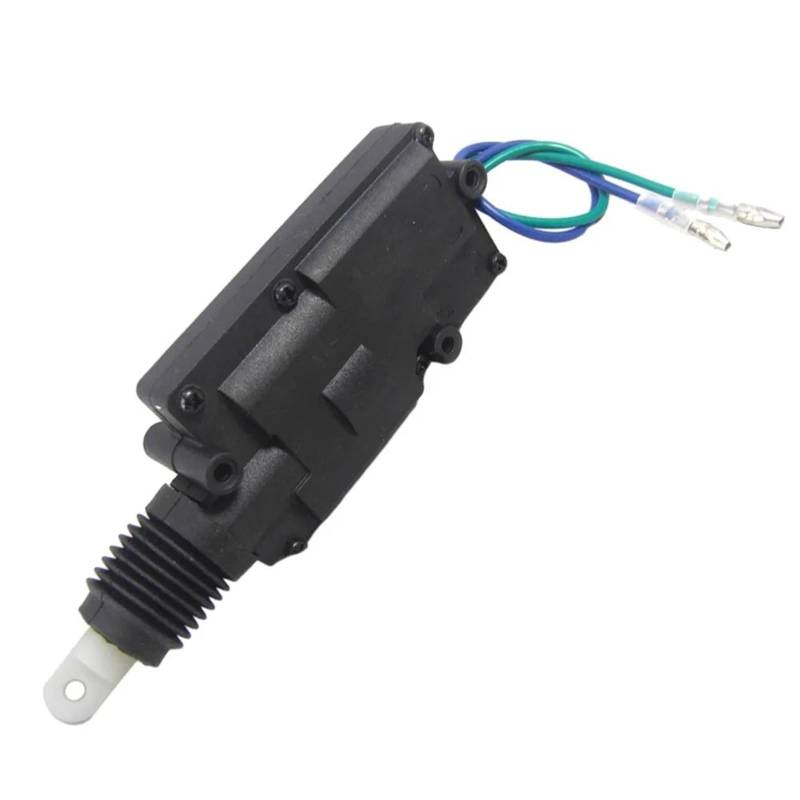 Türverriegelungsaktuator Motor Universal-Hochleistungs-Auto-Verriegelungsaktuator Einzelpistolen-Kit 2/5-Draht 12 V Universal-Auto-Türverriegelungsaktuator Türschloss Stellmotor(2 Wires) von Aokvoh