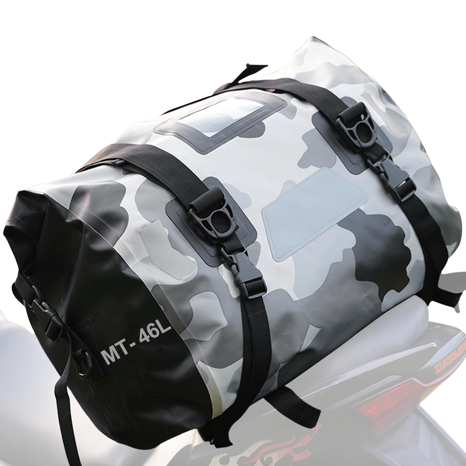 Aolawco 46L Großer Kapazität Motorrad Tasche, Der auf Dem Rücksitz des Motorrads Installiert Werden Kann,Motorrad Hecktasche Eignet Sich zum Radfahren, Reisen, Camping, Camping, Outdoor, Kajak. Aolawco 46L Großer Kapazität Motorrad Tasche, Der auf Dem Rücksitz des Motorrads Installiert Werden Kann,Motorrad Hecktasche Eignet Sich zum Radfahren, Reisen, Camping, Camping, Outdoor, Kajak. von Aolawco