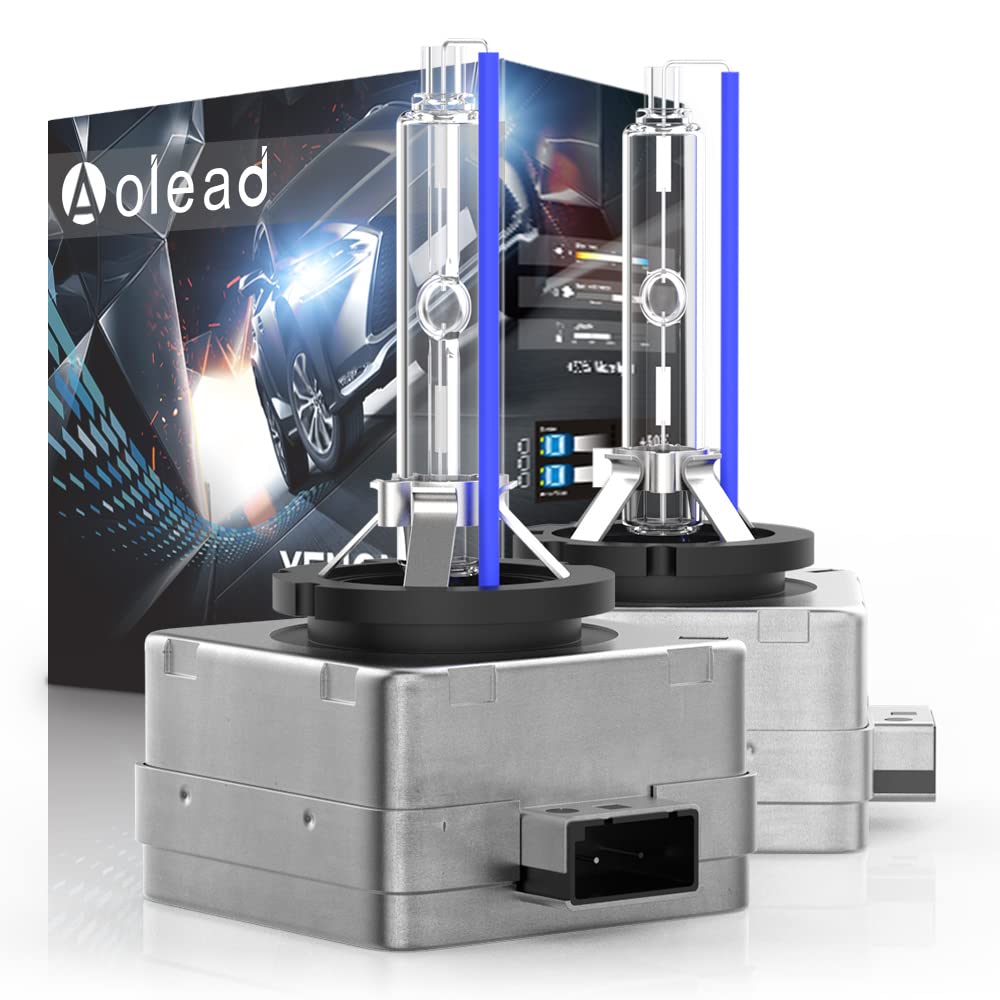 AOLEAD D1S Xenon Brenner Hid Xenon Scheinwerferlampe 12V 35W, 8000K (2 Lampen) von AOLEAD