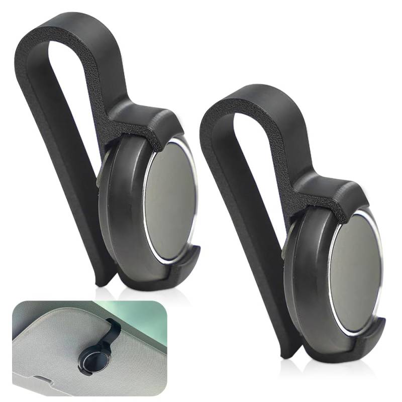 Aoreun 2 Pack Halterung für Sonnenblende, Passend für OOONO CO-Driver NO1 Schwarzer Vibrationsbeständig Sonnenblendenhalterung Auto Blitzerwarner Befestigung Hitzebeständig Einfache Installation von Aoreun