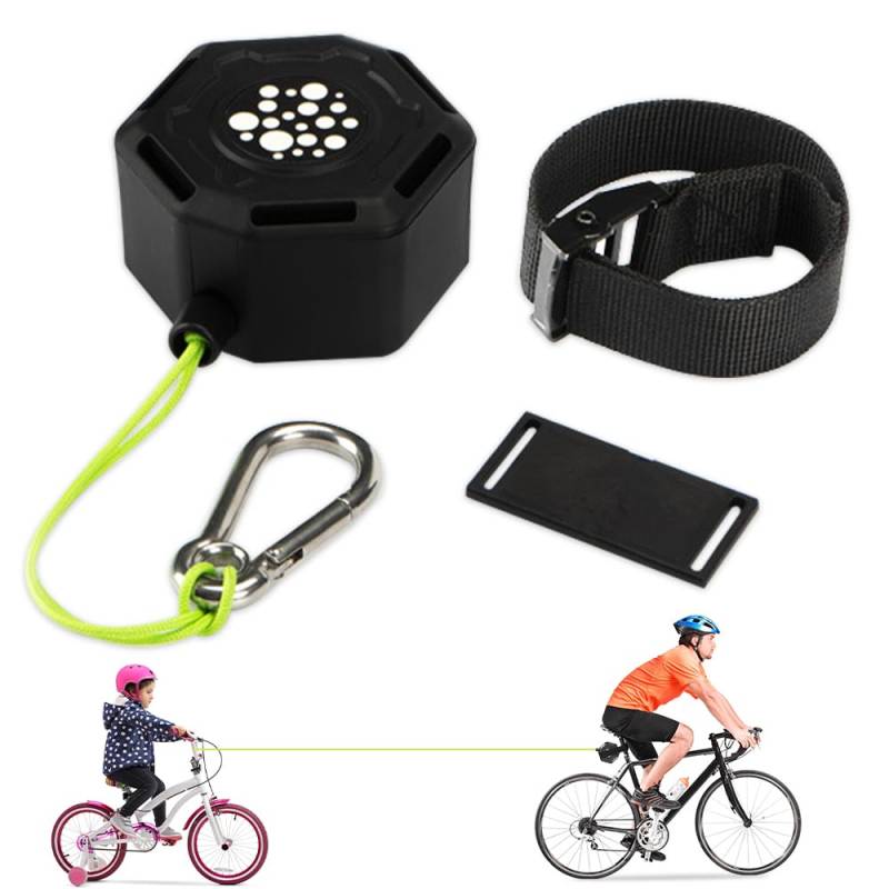 Aoreun Fahrrad Abschleppseil Kinder,2M Erwachsene Fahrrads Traktionsseil Eltern-Kind Zugseil Einziehbare Bike Fahrrad Abschleppgurt Zugsystem Sicheres und Einfaches An- und Abkoppeln für Alle Radtypen von Aoreun