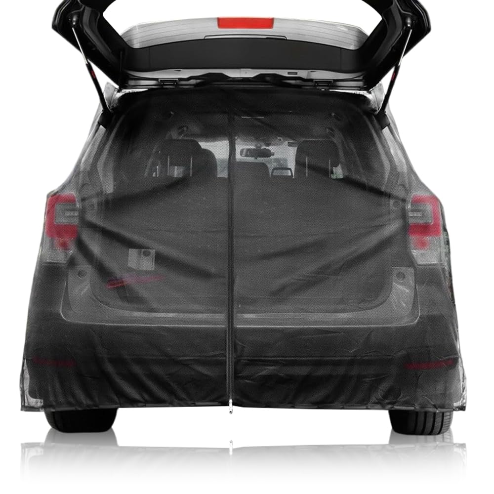 Aoreun Heckklappe Moskitonetz, Flügeltür Kofferraumabdeckung Sonnenschutz Magnetisch Fliegengitter Auto, Gardinen Vorhang Trennvorhänge Schattennetz für Dach Camper SUV Outdoor Camping, 174x150cm Aoreun Heckklappe Moskitonetz, Flügeltür Kofferraumabdeckung Sonnenschutz Magnetisch Fliegengitter Auto, Gardinen Vorhang Trennvorhänge Schattennetz für Dach Camper SUV Outdoor Camping, 174x150cm von Aoreun