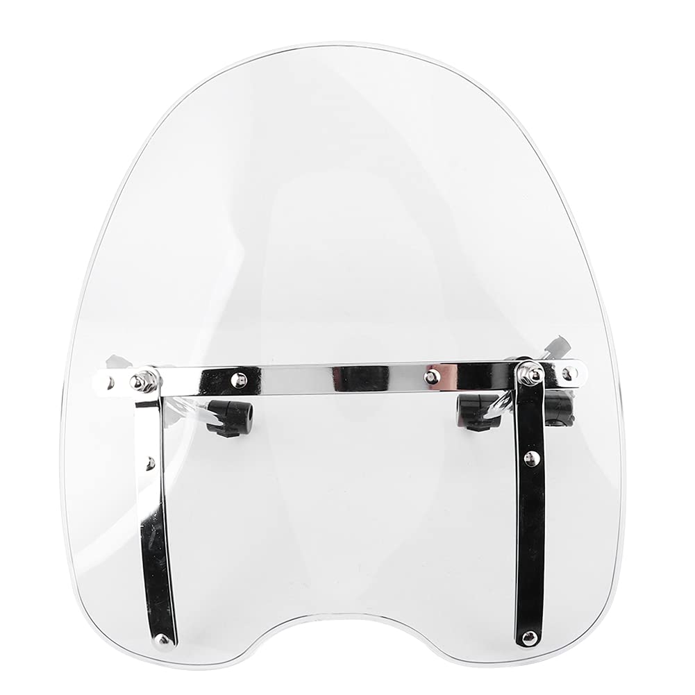 Motorrad-Windabweiser,Motorrad-Windschutzscheibe Langlebiges Motorrad-Windschutzscheiben-Fahrzubehör Für Ersatzteile Windschutzscheibe Für Motorräder (Transparent) von Aoutecen