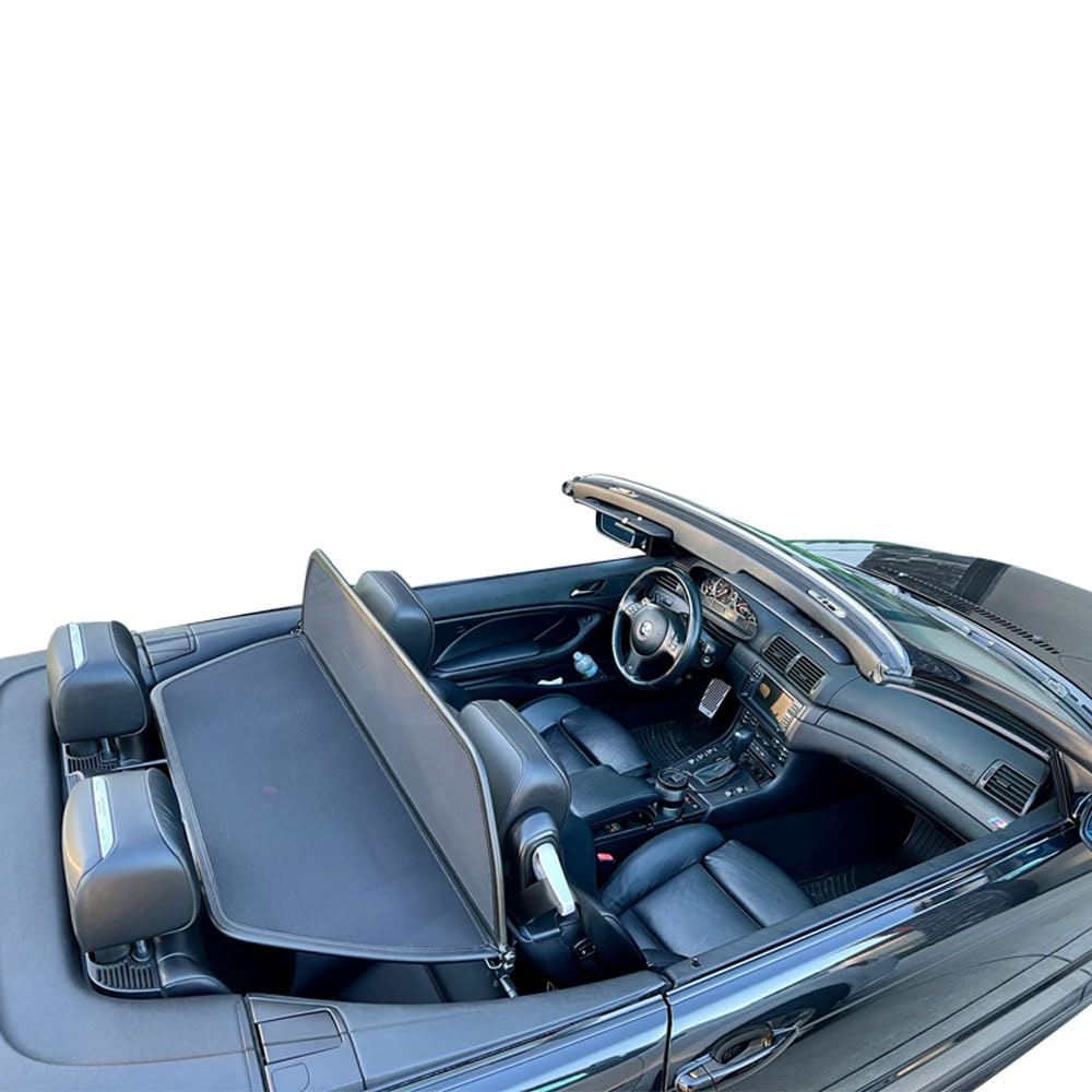 Aperta Windschott passend für BMW 3er Reihe E46 100% Passgenau OEM Qualität Schwarz Windstop Windabweiser von Aperta