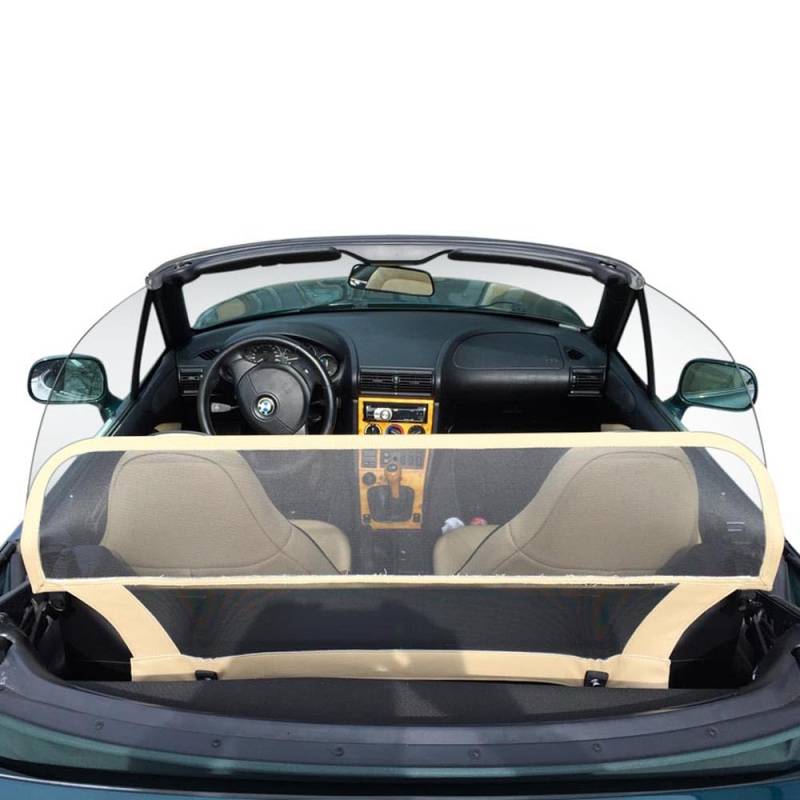 Aperta Windschott passend für BMW Z3 100% Passgenau OEM Qualität Beige Windstop Windabweiser von Aperta
