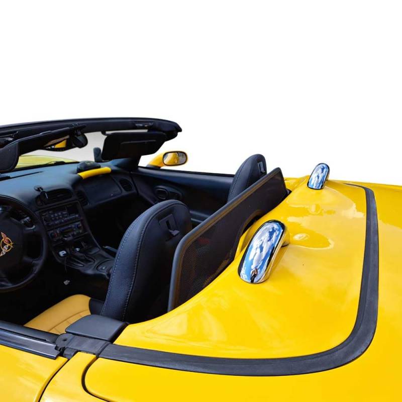 Aperta Windschott passend für Chevrolet Corvette C5 100% Passgenau OEM Qualität Schwarz Windstop Windabweiser von Aperta