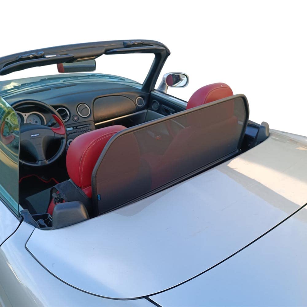 Aperta Windschott passend für FIAT Barchetta 100% Passgenau OEM Qualität Schwarz Windstop Windabweiser von Aperta