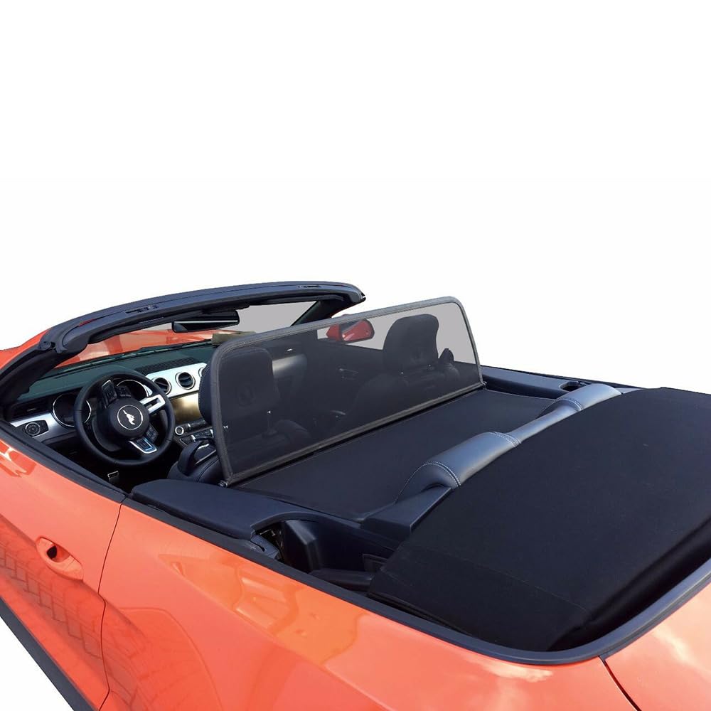 Aperta Windschott passend für Ford Mustang Mk6 100% Passgenau OEM Qualität Schwarz Windstop Windabweiser von Aperta