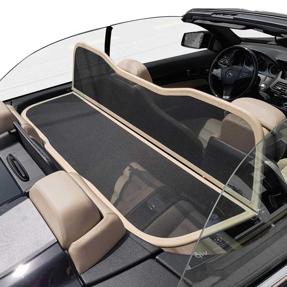 Aperta Windschott passend für Mercedes-Benz E-Klasse W207 100% Passgenau OEM Qualität Beige Windstop Windabweiser von Aperta