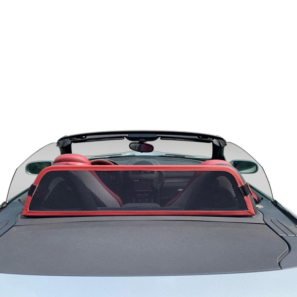 Aperta Windschott passend für Mercedes-Benz SLK 100% Passgenau OEM Qualität Dunkel Rot Windstop Windabweiser von Aperta