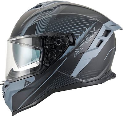 Apex FI200 Madrid, Integralhelm - Schwarz/Grau - S von Apex