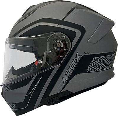 Apex MI100 Porto, Klapphelm - Grau/Schwarz - S von Apex