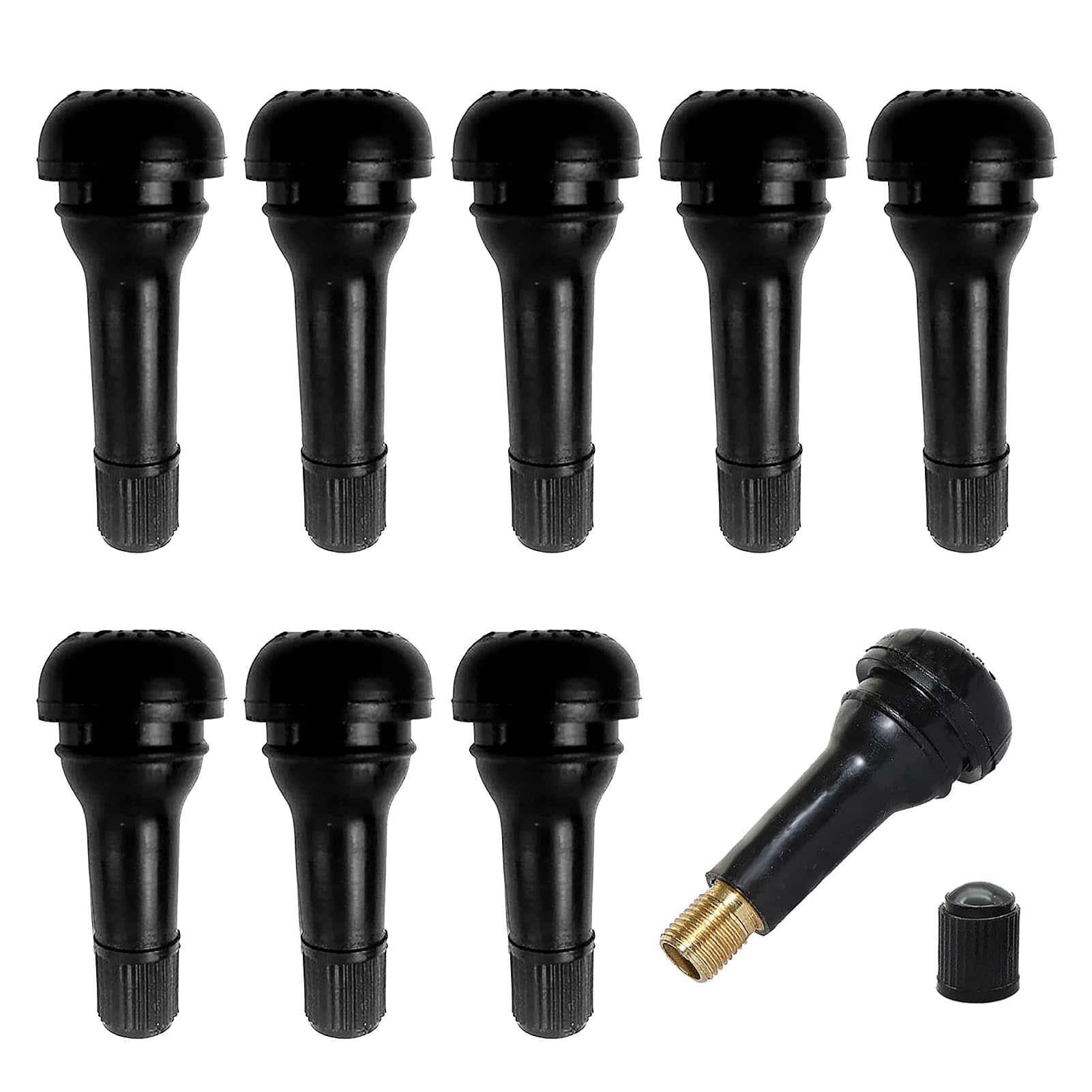 10 Stück Snap-In Gummiventile, Gummi Ventile TR413 TR414 Reifenventile Felgenventile Auto Gummiventil Reifen Autoventile Universal PKW Snap in Reifenventile Professionell Zubehör für Reifen -Schwarz 10 Stück Snap-In Gummiventile, Gummi Ventile TR413 TR414 Reifenventile Felgenventile Auto Gummiventil Reifen Autoventile Universal PKW Snap in Reifenventile Professionell Zubehör für Reifen -Schwarz von Apkpesterml