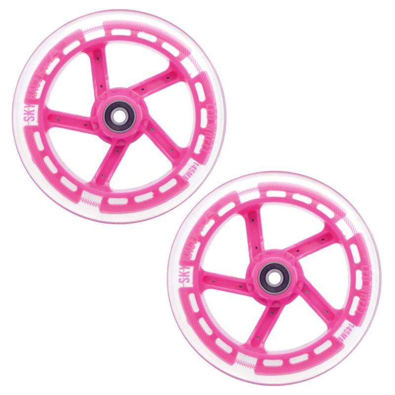 Apollo City Scooter 145mm Ersatzräderset Pro Wheels - ABEC 7 Kugellager, Roller Rad Ersatz-Räder passend für Apollo City-Scooter von Apollo