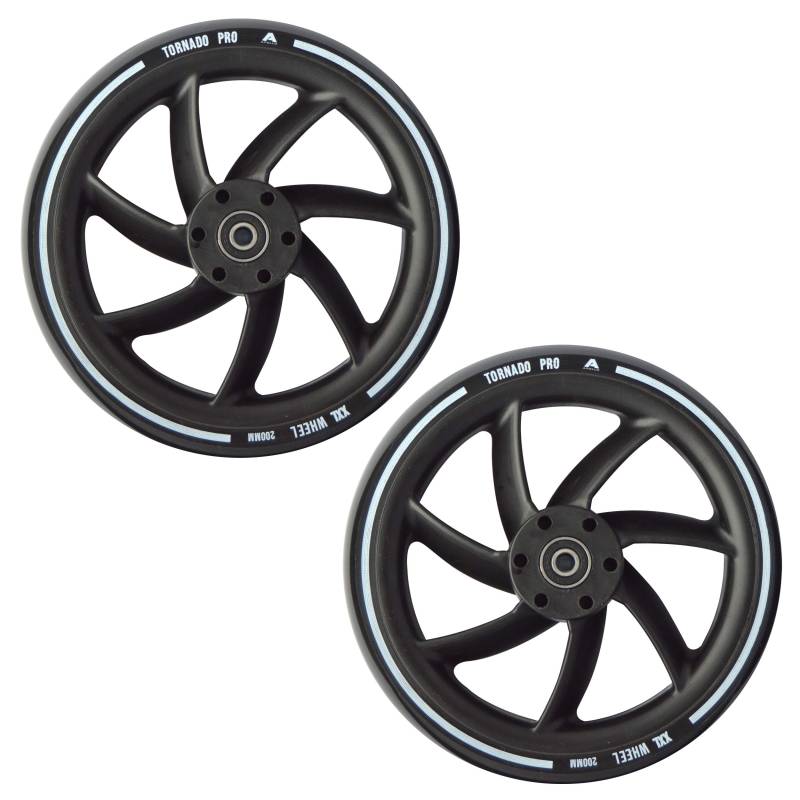 Apollo City Scooter 200mm Ersatzräderset Pro Wheels - ABEC 7 Kugellager, Roller Rad Ersatz-Räder passend für Apollo City-Scooter von Apollo