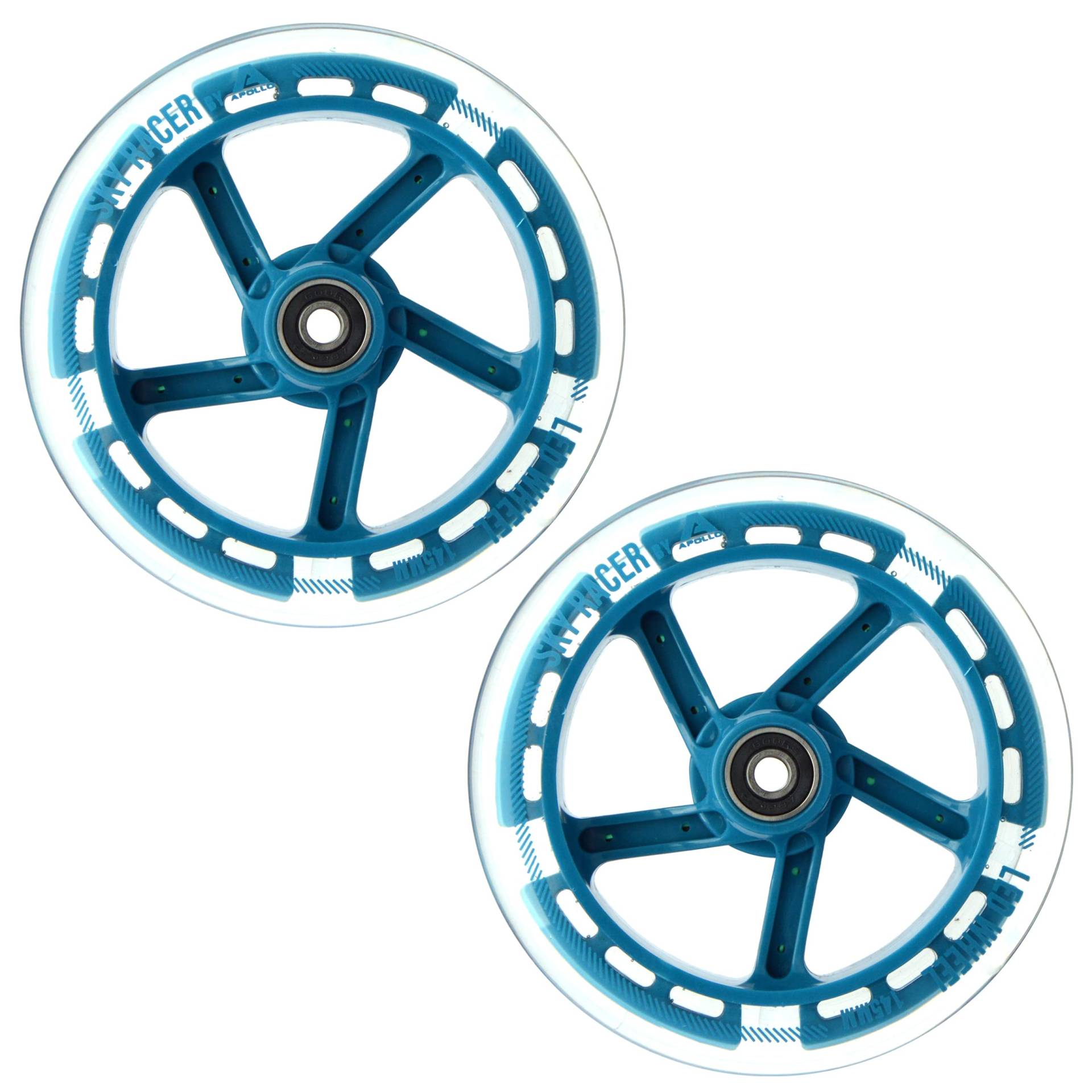 Apollo City Scooter 145mm Ersatzräderset Pro Wheels - ABEC 7 Kugellager, Roller Rad Ersatz-Räder passend für Apollo City-Scooter Apollo City Scooter 145mm Ersatzräderset Pro Wheels - ABEC 7 Kugellager, Roller Rad Ersatz-Räder passend für Apollo City-Scooter von Apollo