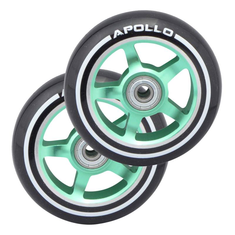 Apollo Stunt Scooter Ersatzräderset Pro Wheels - ABEC9 Kugellager, Roller Rad Ersatz-Räder passend Stunt-Scooter von Apollo