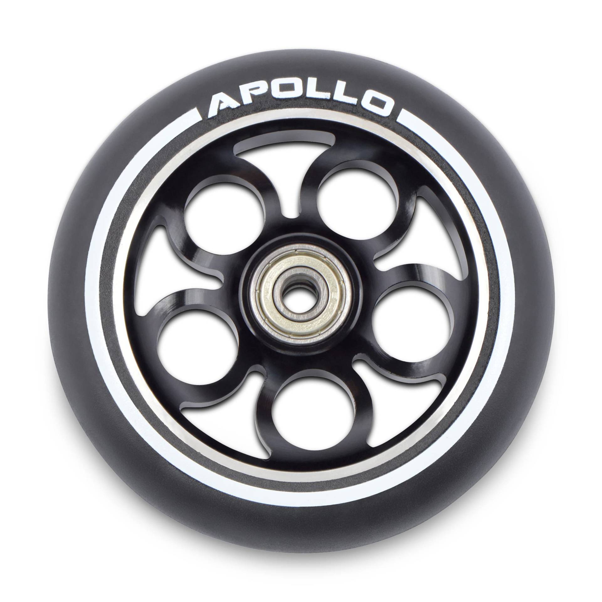 Apollo Stunt Scooter Ersatzräderset Pro Wheels - ABEC9 Kugellager, Roller Rad Ersatz-Räder passend Stunt-Scooter von Apollo