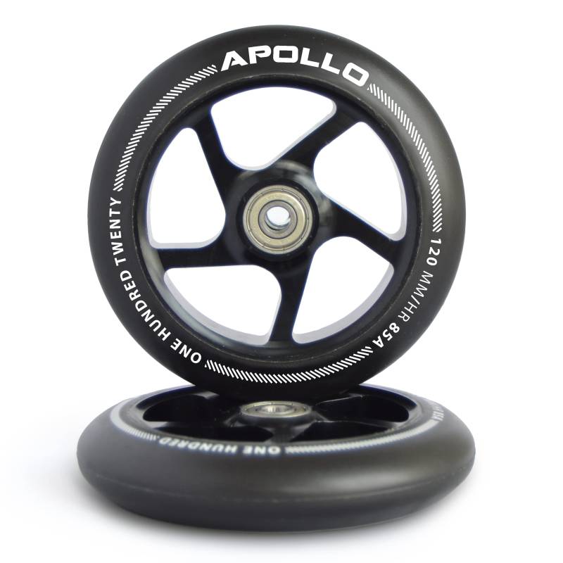 Apollo Stunt Scooter Ersatzräderset Pro Wheels - ABEC9 Kugellager, Roller Rad Ersatz-Räder passend Stunt-Scooter von Apollo