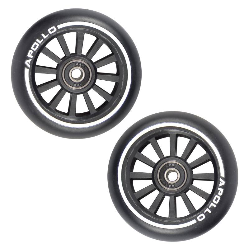 Apollo - Stunt Scooter Rollen - 100mm Pro Wheels mit Nylon Core - ABEC 9 Kugellager, Rollerrad Ersatz-Räder passend für Stunt-, Freestyle- und Kick-Scooter von Apollo