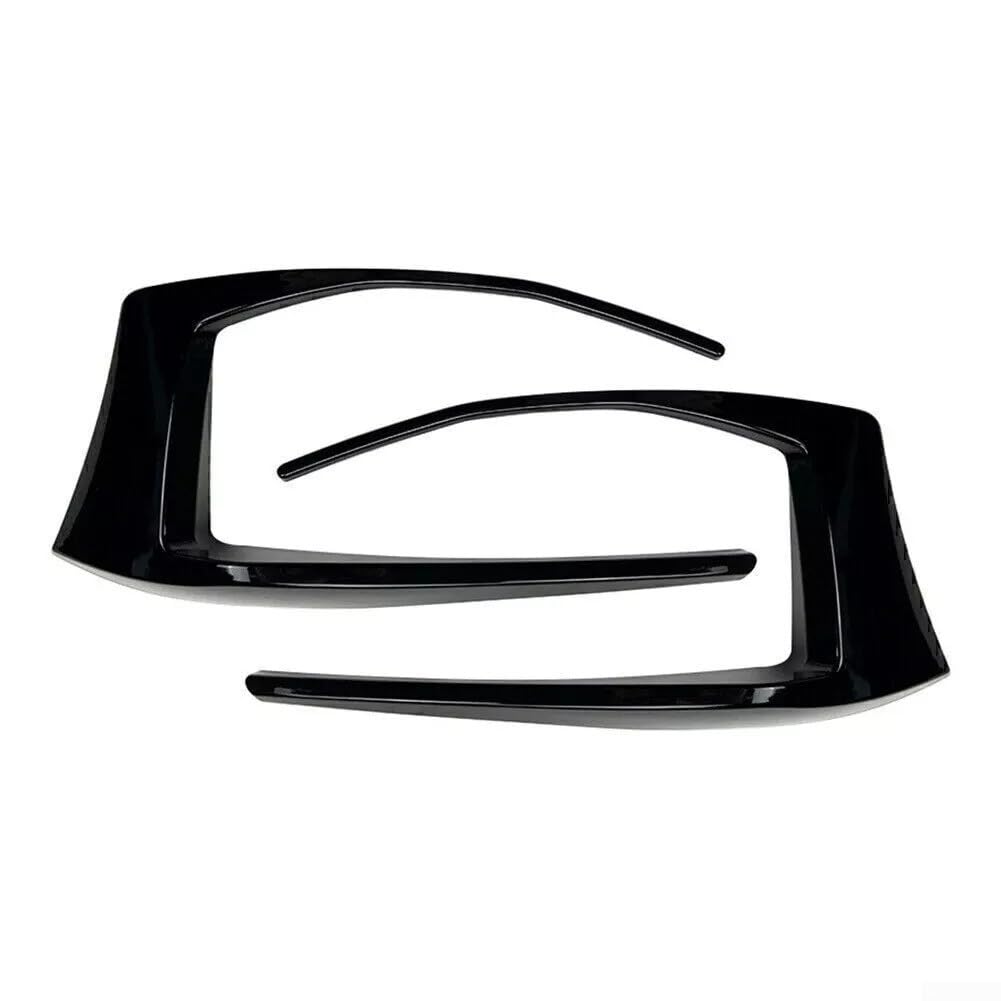 1 Paar Schwarz Auto Heckstoßstange Spoiler Blenden für Golf 7 MK7 (2012 2015) Zuverlässige Nebelscheinwerferabdeckungen von Aprilsunnyzone