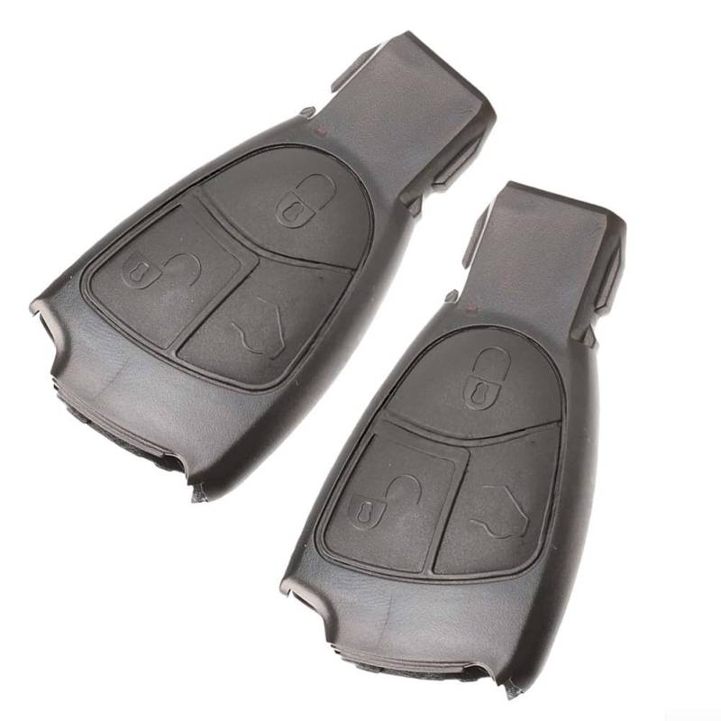 2 x Schlüsselgehäuse für Mercedes 3-Tasten-Fernbedienung für W168 W202 W203 W208 W210 W211, Schutz von Aprilsunnyzone