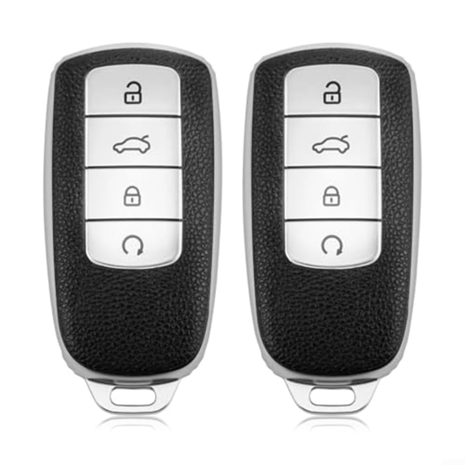 Aprilsunnyzone 2 Stück Autoschlüssel-Schutzhülle für Chery 5 Tiggo 8 Pro für Kia Sportage i10 i20 für TPU, weicher Schutz, 4 Tasten, schlüssellose Entry-Fernbedienung Aprilsunnyzone 2 Stück Autoschlüssel-Schutzhülle für Chery 5 Tiggo 8 Pro für Kia Sportage i10 i20 für TPU, weicher Schutz, 4 Tasten, schlüssellose Entry-Fernbedienung von Aprilsunnyzone