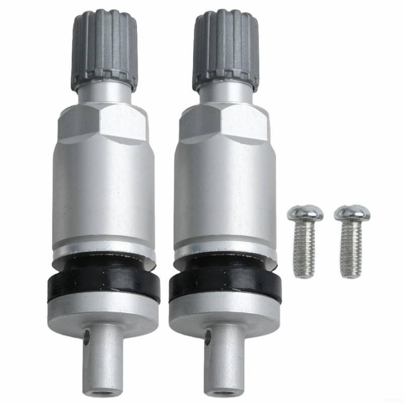 Set mit 2 Aluminium-Reifenventilen für schlauchlose Systeme, kompatibel mit Drucküberwachungssensoren von Aprilsunnyzone