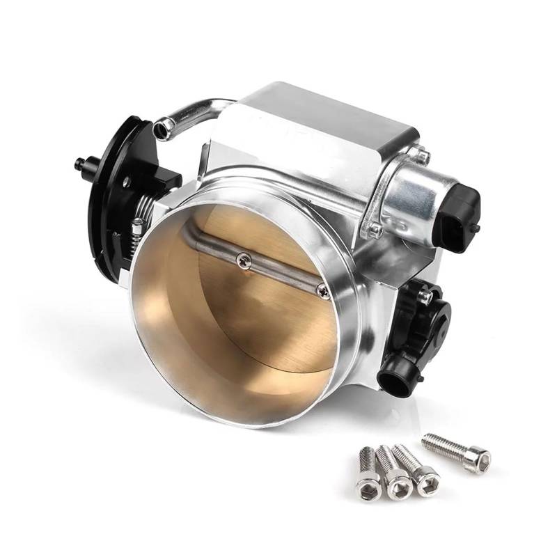Drosselklappengeh Für LSX Für LS Für LS1 Für LS2 Für LS6 RS-THB001 Aluminium 92mm Drosselklappengehäuse Mit TPS Drosselklappensensor Drosselklappenstutzen(Silber) von Aptfkec