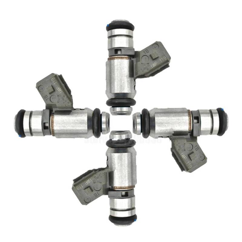 Kraftstoff Injektor Düse 4PCS Für Ford Für Fiesta Für KA 1,3 Ich 2001 2002 2003 2004 2005 2006 2007 2008 Benzin Kraftstoff Injektoren 2N1U9F593KA IWP119 LFI019 Auto-Einspritzdüsen von Aptfkec