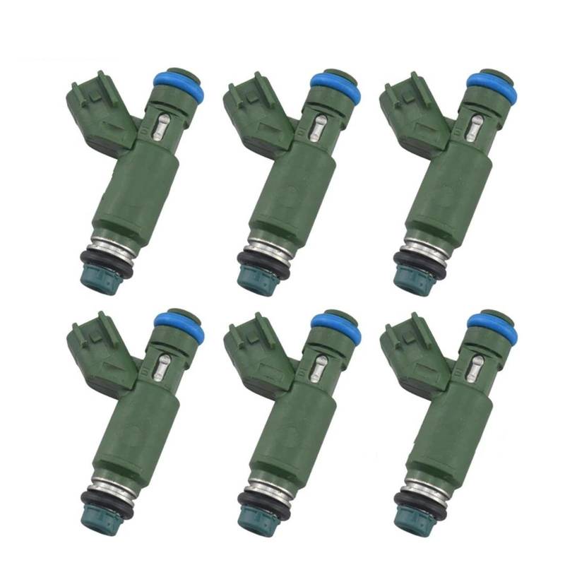 Kraftstoff Injektor Düse 6PCS Für Jaguar Für X-Typ 2002 2003 2004 2005 2006 2007 2008 1X43-AB 1X43AB Kraftstoff Injektoren Auto-Einspritzdüsen von Aptfkec