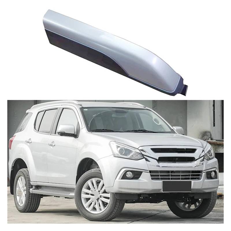 Relingträger Dachträger Für Isuzu Für MU-X Für MU X 2014-2020 Schienenstangen-Endkappe Auto-Styling Autodachträger Gepäckträger Autozubehör Ersatzteile(Rear Left) von Aptfkec