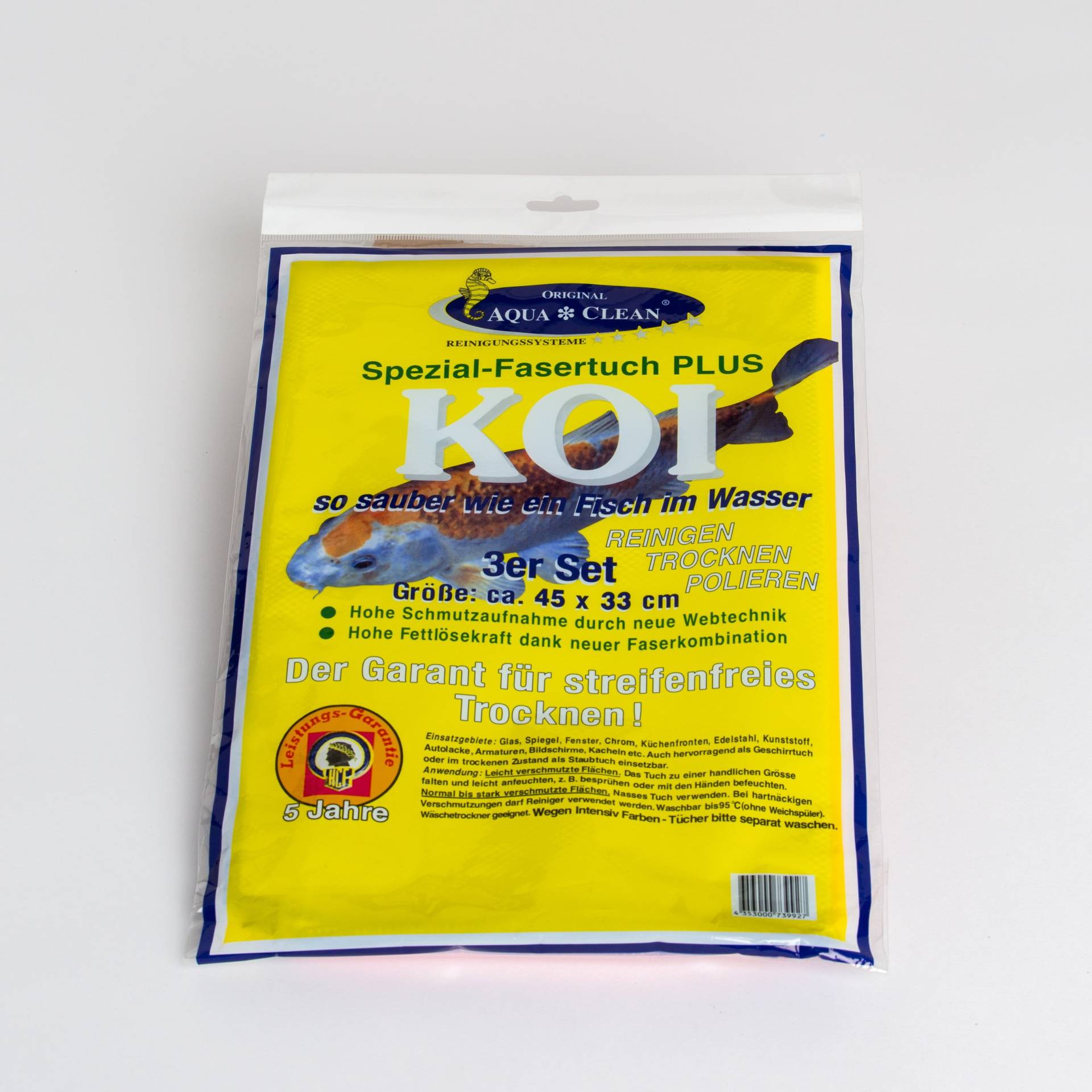 Aquaclean Microfasertuch Spezial Fasertuch Plus KOI 45 x 33 - Set 3 Stück Aquaclean Microfasertuch Spezial Fasertuch Plus KOI 45 x 33 - Set 3 Stück von Aqua Clean