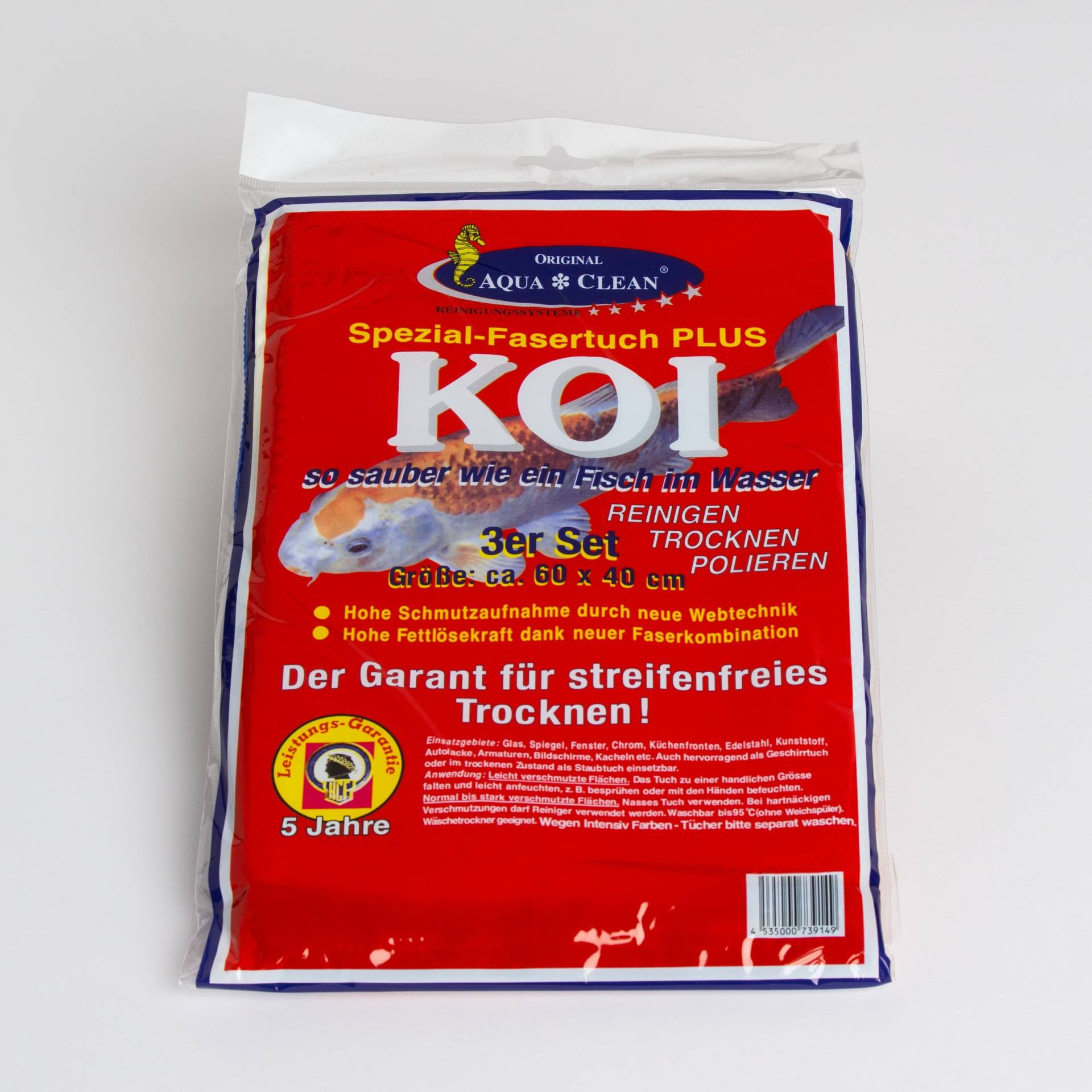 Aquaclean Microfasertuch Spezial Fasertuch Plus KOI 60 x 40 - Set 3 Stück Aquaclean Microfasertuch Spezial Fasertuch Plus KOI 60 x 40 - Set 3 Stück von Aqua Clean
