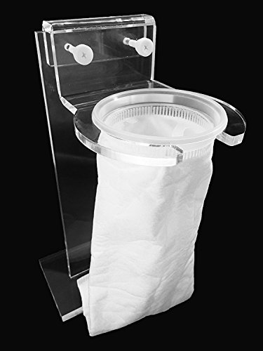 10,2 cm Pre Ölwanne Filter Socke Halterung (Halterung) und gratis Filter Socken 200 Mikron – 10,2 cm Ring von 35,6 cm lang – Aquarium Filz Filter für Aquarium Reef Tank Micron Bag von Aquastore