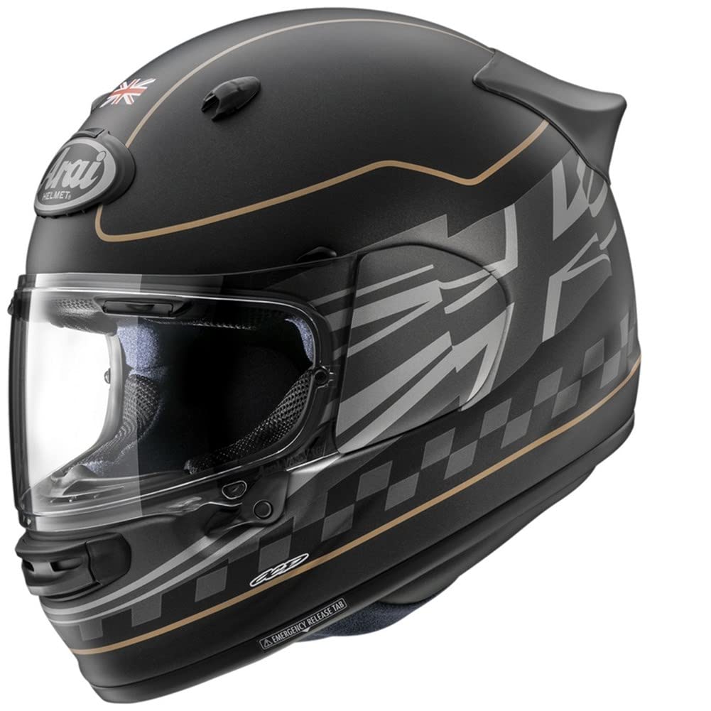 Arai Quantic Dark Citizen Integralhelm (schwarz/gold), L (59) von Arai