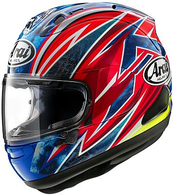 Arai RX-7V Evo Ogura 2023, Integralhelm - Blau/Rot/Neon-Gelb - M Arai RX-7V Evo Ogura 2023, Integralhelm - Blau/Rot/Neon-Gelb - M von Arai