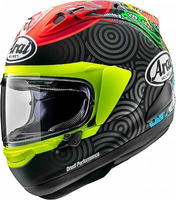 Arai RX-7V Evo Tatsuki, Integralhelm - Schwarz/Rot/Gelb - L von Arai