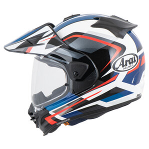 Arai Tour-X5 Discovery Crosshelm Blau Weiss Schwarz Rot von Arai