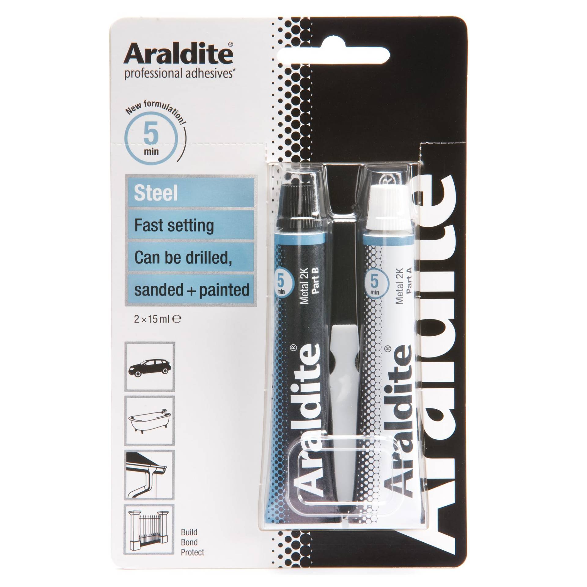 Araldite 2-Tuben Stahl-Epoxy, 15 ml Araldite 2-Tuben Stahl-Epoxy, 15 ml von Best Price Square