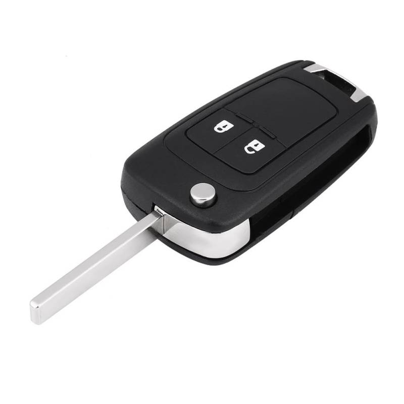 2 Tasten Auto Schlüsselanhänger Remote Faltbare Flip Control Autoschlüssel Fernbedienung Schlüssel Fall mit 433 MHz ID46 Chip für J Corsa E Insignia 5WK50079 von Aramox