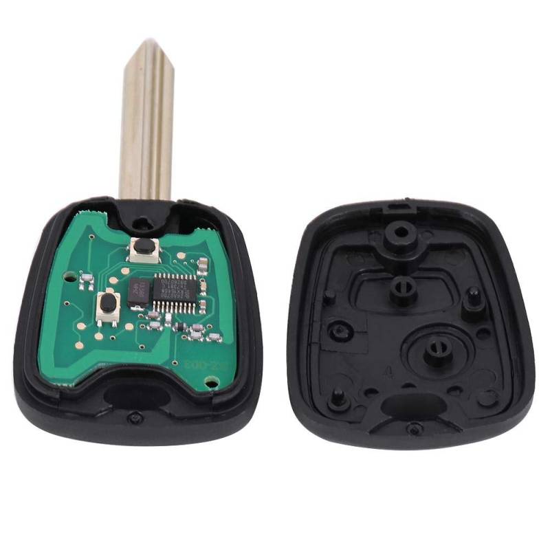 Autoschlüssel, 2 Tasten Auto Schlüsselgehäuse 433MHz ID46 Auto Fernschlüssel PCF7961, Autoschlüssel Klappschlüssel von Aramox