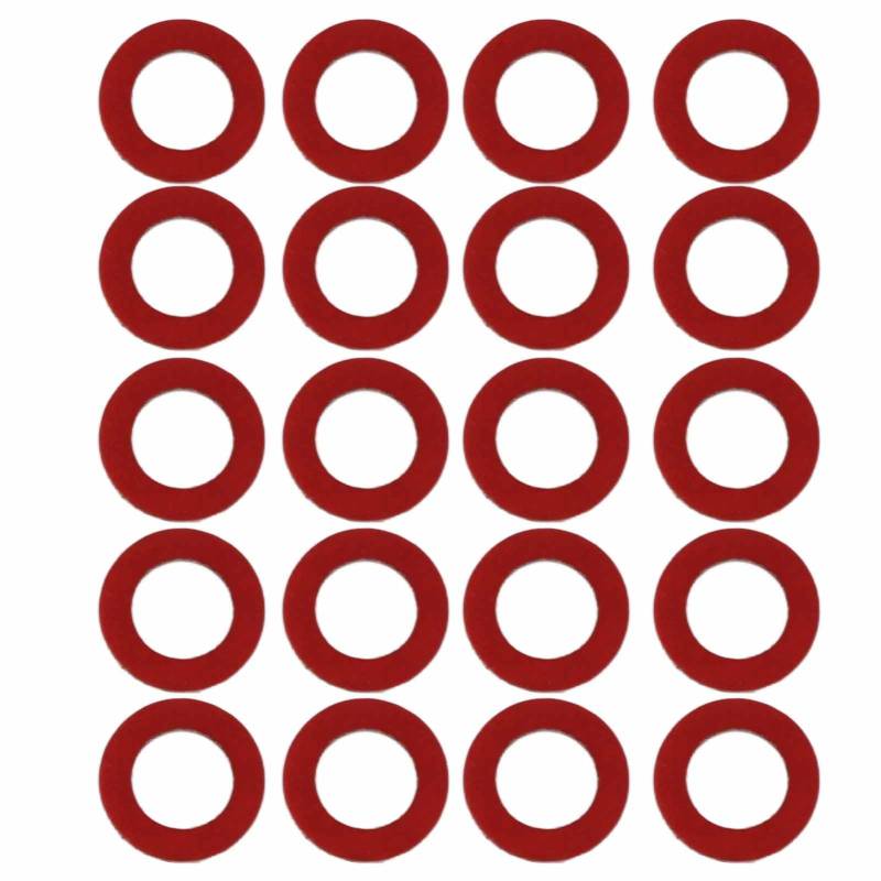 20PCS Ölablassschraubendichtung Hervorragende Abdichtung, Hohe Druckbeständigkeit 90430-08020-00 Geeignet für Z-Antriebsmotoren mit 5,0 L von Aramox