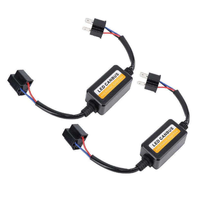2pcs H4 LED Canbus Decoder Fehlercode Warning Canceller mit Voller Leistung Anti Flicker Relay Adapter für LED -Scheinwerferbirnen kein Fehlerlastwiderstand von Aramox