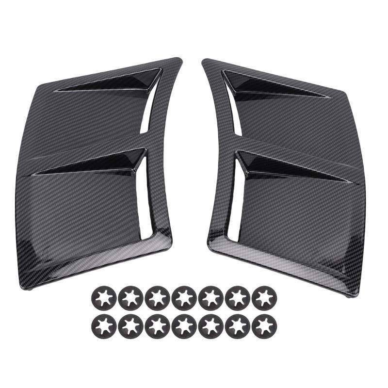 2pcs Heckseiten -Maddelte -Lüftungsansaugabdeckung ABS Material Stilvoller Design Ersatz für WRX STI 4D Limousine 2015-2021 (Kohlefaser-Stil) von Aramox