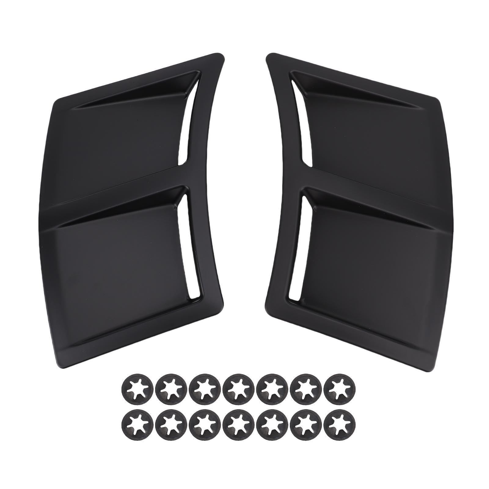 2pcs Heckseiten -Maddelte -Lüftungsansaugabdeckung ABS Material Stilvoller Design Ersatz für WRX STI 4D Limousine 2015-2021 (Matt-schwarz) von Aramox