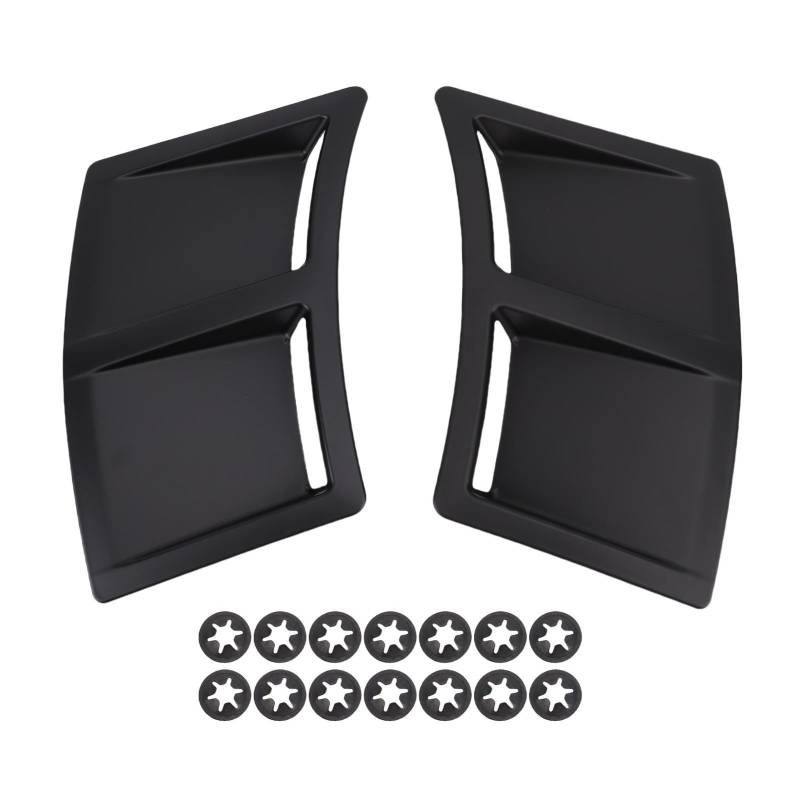 2pcs Heckseiten -Maddelte -Lüftungsansaugabdeckung ABS Material Stilvoller Design Ersatz für WRX STI 4D Limousine 2015-2021 (Matt-schwarz) von Aramox