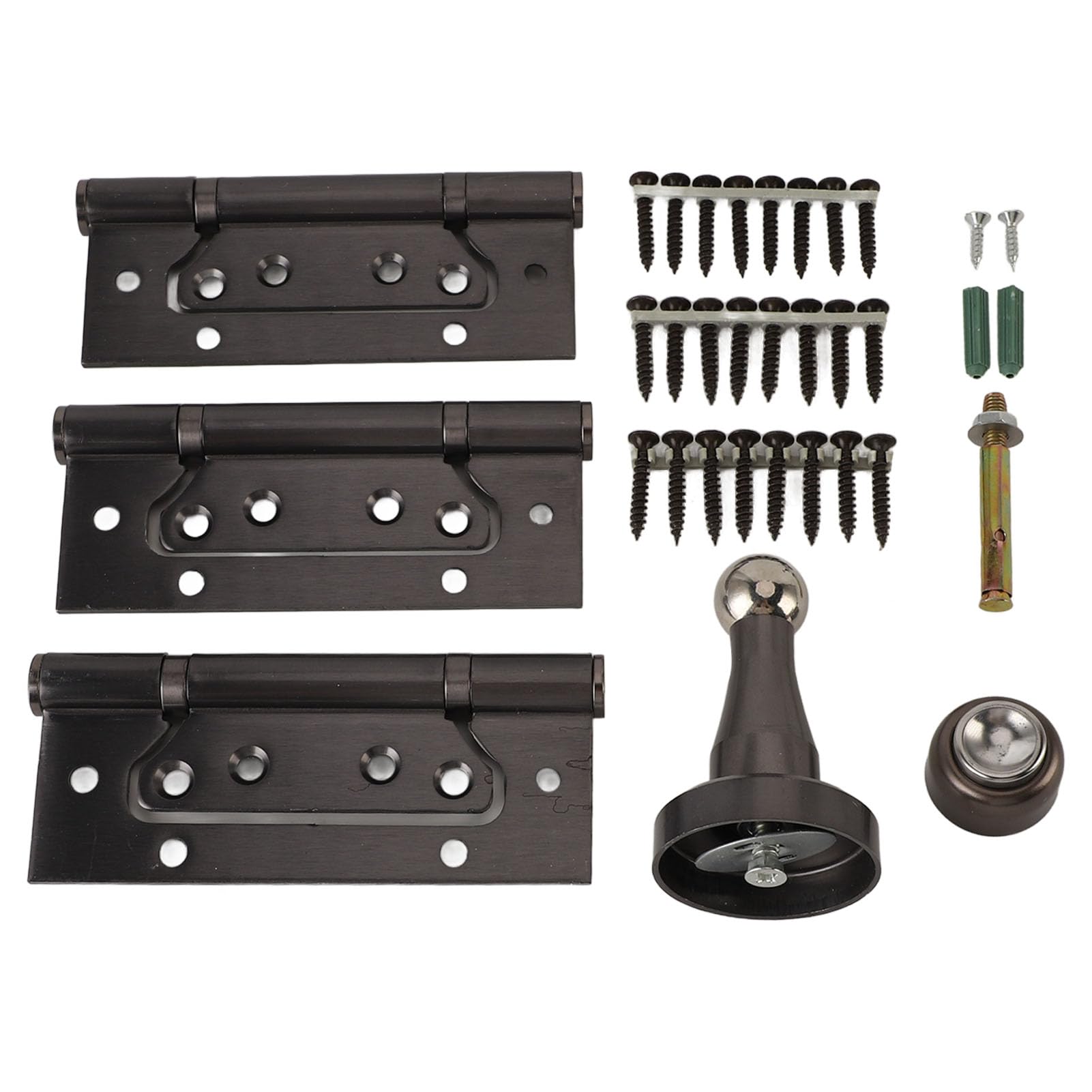 5 -Zoll -Türscharnier Kit Magnet Tür Fangstopper Heavy Duty Manganstahl 360 ° Rotation Glätte Stille Öffnung für die Kommerzielle Verwendung von Wohngebäuden, Vielseitige und Praktische Tür (GREY) von Aramox
