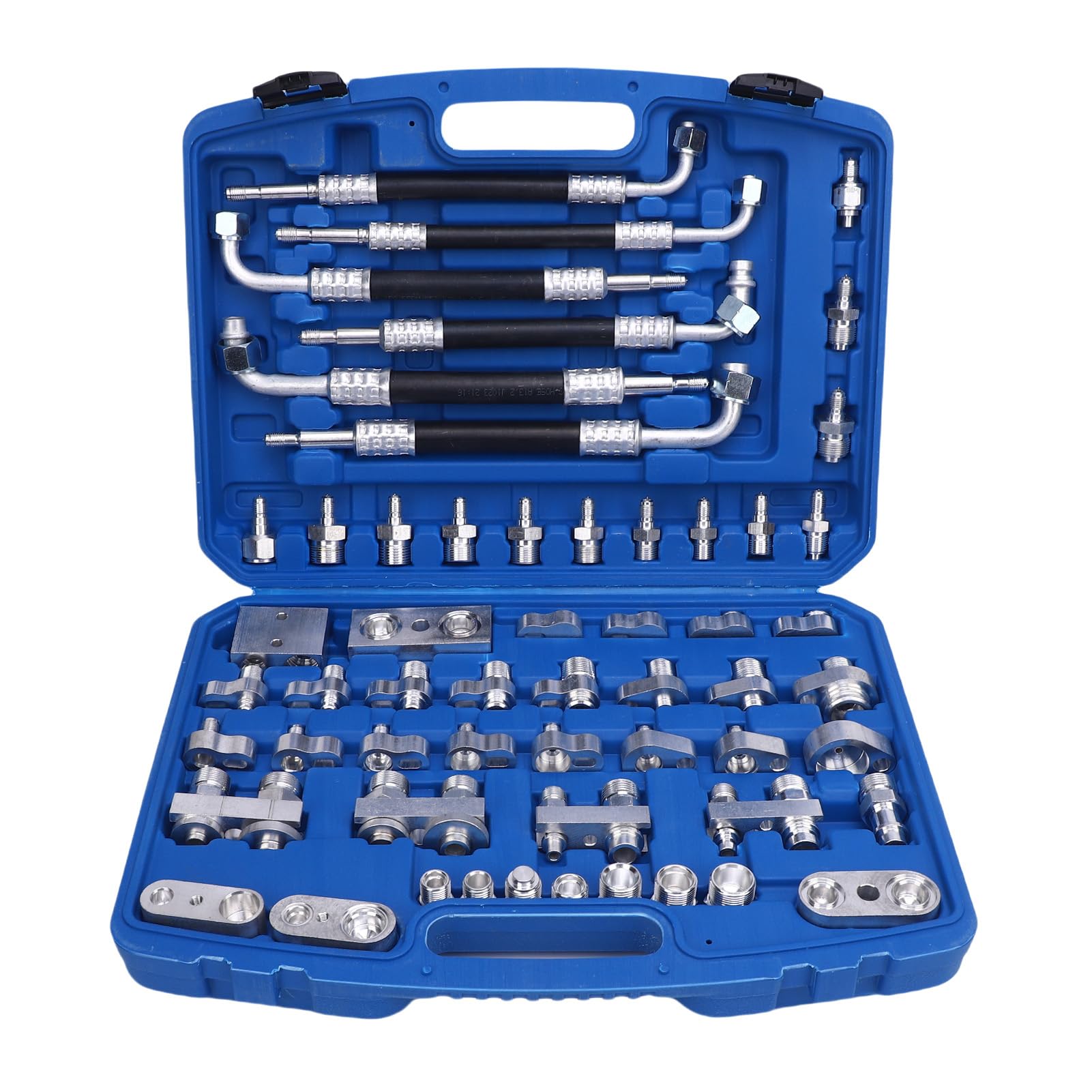 56pcs Messing Automobil -Klimaanlagen -Leck -Erkennungswerkzeugkit, Reparatur von Lecktests -Kit für Auto -LKW -Auto -Wechselstrom, Bequeme Blockenform, Ideal für Fachleute und 56pcs Messing Automobil -Klimaanlagen -Leck -Erkennungswerkzeugkit, Reparatur von Lecktests -Kit für Auto -LKW -Auto -Wechselstrom, Bequeme Blockenform, Ideal für Fachleute und von Aramox
