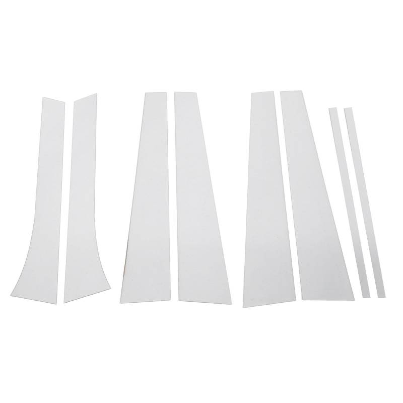 8PCS -Säulenpfosten Größe Abdeckung aus PC -Material Chrom Türfenster Säulenverkleidungsaufkleber mit Hoher Festigkeit und Glanzspiegel -Effekt für die Außenbau des Autos von Aramox